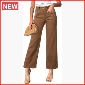 High Waisted Stretchy Straight Leg Ankle Jeans with Slant Pockets